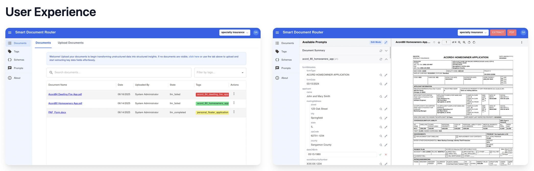 DocRouter.AI User Experience