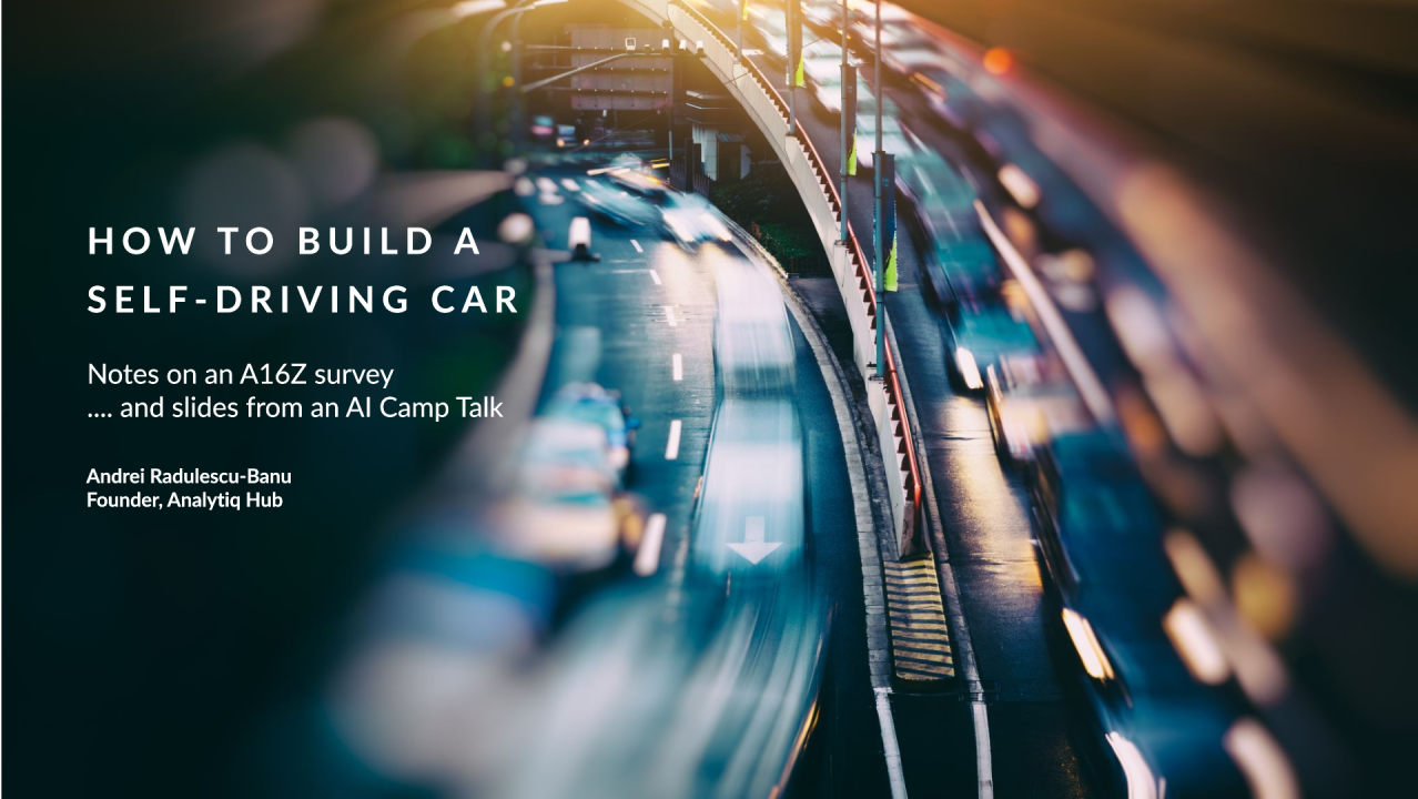 How to make a self-driving car