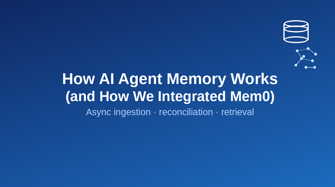 How AI Agent Memory Works (and How We Integrated It)