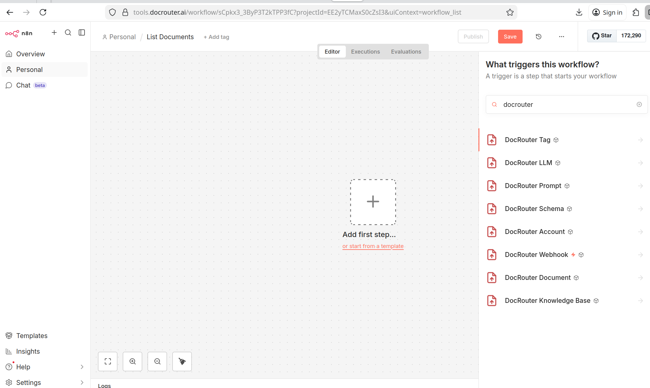 DocRouter nodes in n8n