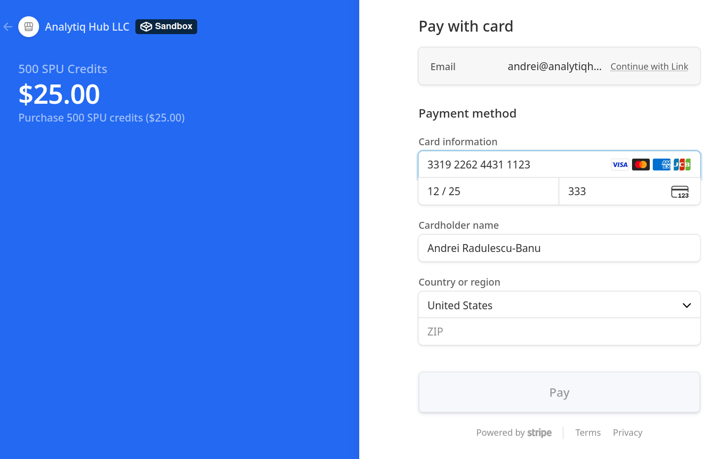 Stripe Payment Portal